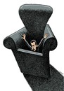 Cartoon: bashar falling (small) by Medi Belortaja tagged bashar,al,assad,fall,falling,chair,armchair,power,syria