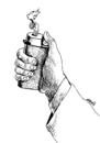 Cartoon: lighter (small) by Medi Belortaja tagged lighter,flame,match,thread