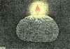 Cartoon: candle (small) by Medi Belortaja tagged candle,brain,mind,flame,intelligence