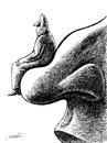 Cartoon: career (small) by Medi Belortaja tagged career,nose,armchair
