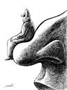 Cartoon: career (small) by Medi Belortaja tagged career,nose,armchair