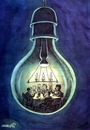 Cartoon: cheers (small) by Medi Belortaja tagged cheers,bulb