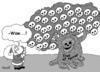 Cartoon: christmas surprise (small) by Medi Belortaja tagged christmas,surprise,killed,babo,natale,gifts,people,skulls,tree