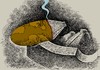 Cartoon: cigarette 2012 (small) by Medi Belortaja tagged cigarette 2012 earth apocalypse maya calendar