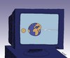 Cartoon: cloning the world (small) by Medi Belortaja tagged cloning,clone,earth,world,genetics