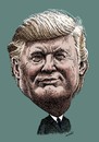 Cartoon: Donald Trump (small) by Medi Belortaja tagged donald,trump,american,business,magnate