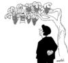 Cartoon: evolution (small) by Medi Belortaja tagged evolution grape grapa wine alcohol pergola