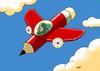 Cartoon: free flight (small) by Medi Belortaja tagged free flight flying pencil plane humor