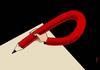 Cartoon: freedom of the pencil (small) by Medi Belortaja tagged freedom,writting,pencil