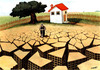 Cartoon: good morning! (small) by Medi Belortaja tagged environment,cracked,land,farmer,buildings,city,job,global,warming,water