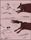 Cartoon: humor (small) by Medi Belortaja tagged humor,toro,bull,horns,threat