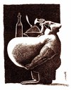 Cartoon: insabiatility (small) by Medi Belortaja tagged insabilitiaty,eating,obesity,obese,belly,food,drinking,eat,macho,table