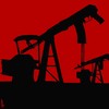 Cartoon: iraqi oil wells (small) by Medi Belortaja tagged iraqi,oil,wells,gun,kallashnikov,death,murder,conflict,iraq