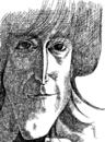 Cartoon: John Lennon (small) by Medi Belortaja tagged john lennon