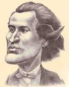 Cartoon: Mihai Eminescu (small) by Medi Belortaja tagged mihai eminescu great rumanian poet