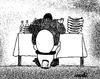 Cartoon: nature mort (small) by Medi Belortaja tagged nature,mort,eating,man,toilet,food,humor