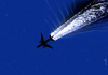 Cartoon: night sky (small) by Medi Belortaja tagged night,sky,plane,flying,swim