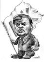 Cartoon: Nikoll Lesi (small) by Medi Belortaja tagged nikoll,lesi