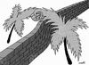 Cartoon: palms shake hands (small) by Medi Belortaja tagged palms,shake,hands,wall
