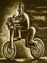 Cartoon: abuse (small) by Medi Belortaja tagged abuse bike bicycle freedom humor