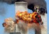 Cartoon: pieta (small) by Medi Belortaja tagged pieta fire twin twins towers terror terrorism