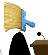 Cartoon: politician (small) by Medi Belortaja tagged politician