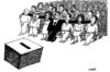 Cartoon: politician and new elections (small) by Medi Belortaja tagged politician and new elections