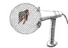 Cartoon: politician s cage (small) by Medi Belortaja tagged politician,cage,microphone,speech,politics,jail,prison