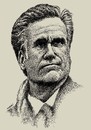 Cartoon: Mitt Romney (small) by Medi Belortaja tagged mitt,romney,presidential,elections,usa