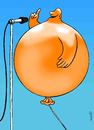 Cartoon: speach (small) by Medi Belortaja tagged speach,ballon,politicians,sham