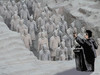 Cartoon: speech (small) by Medi Belortaja tagged speech,chinese,terracotta,soldiers