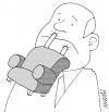 Cartoon: Speechless Citizens (small) by Medi Belortaja tagged speechless,citizens,censorship,chai,padlocks,freedom,speech