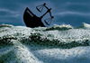 Cartoon: storm and justice (small) by Medi Belortaja tagged corrupt,corruption,justice,money,sea,ship,balance