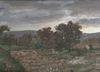 Cartoon: storm in the village (small) by Medi Belortaja tagged storm,autumn,wind,village,oil,canvas,landscape,painting