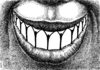Cartoon: strange smile (small) by Medi Belortaja tagged strange,smile,tooth,teeth,support,people