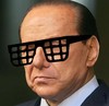 Cartoon: summer glasses (small) by Medi Belortaja tagged summer,glasses,jail,prison,silvio,berlsusconi