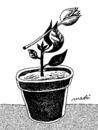 Cartoon: adoption of floral (small) by Medi Belortaja tagged adoption,floral,lower,flowerpot