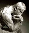 Cartoon: thinker (small) by Medi Belortaja tagged thinker