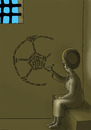 Cartoon: Timoshenko (small) by Medi Belortaja tagged julia,timoshenko,inprisoned,ball,euro,2012,soccer,ukraine