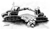 Cartoon: untitled (small) by Medi Belortaja tagged conflicts war skulls death dictators