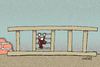 Cartoon: climbing stairs (small) by Medi Belortaja tagged climbing,stairs