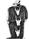Cartoon: to career (small) by Medi Belortaja tagged career,head,chief,chairman,armchair