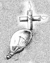 Cartoon: lamp death (small) by Medi Belortaja tagged lamp,death,candle,grave