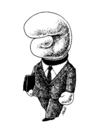 Cartoon: violent politician (small) by Medi Belortaja tagged violent politician boxer boxing head