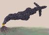 Cartoon: volcano plane (small) by Medi Belortaja tagged volcano plane