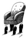 Cartoon: waiting for chief (small) by Medi Belortaja tagged waiting,servants,chair,power,politics,chief