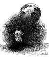 Cartoon: world apple (small) by Medi Belortaja tagged world,apple,desperated,people,hedgehog
