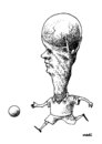 Cartoon: world cup footballer (small) by Medi Belortaja tagged world,cup,brazil,2014,football,footballer,soccer