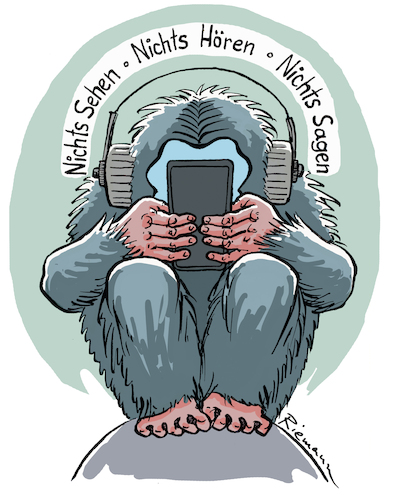 Cartoon: 3 in 1 (medium) by Riemann tagged affen,nichts,sehen,hören,sagen,soziale,medien,digitale,welt,internet,handy,tik,tok,facebook,snap,chat,instagram,cartoon,george,riemann,affen,nichts,sehen,hören,sagen,soziale,medien,digitale,welt,internet,handy,tik,tok,facebook,snap,chat,instagram,cartoon,george,riemann