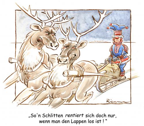 Cartoon: Das rentiert sich (medium) by Riemann tagged rentier,schlitten,lappen,winter,tiere,weihnachten,finnen,weihnachten,weihnacht,winter,jahreszeit,tiere,tier,rentier,schlitten,fahren,finnen,finne,finnland,lappen,rentieren,lohnen,auto,autos,geschwindigkeit,führerschein,alternative,verkehr